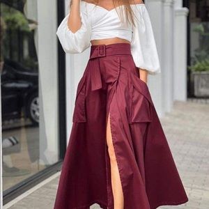 Contrast Color Waistless Leisure Suit